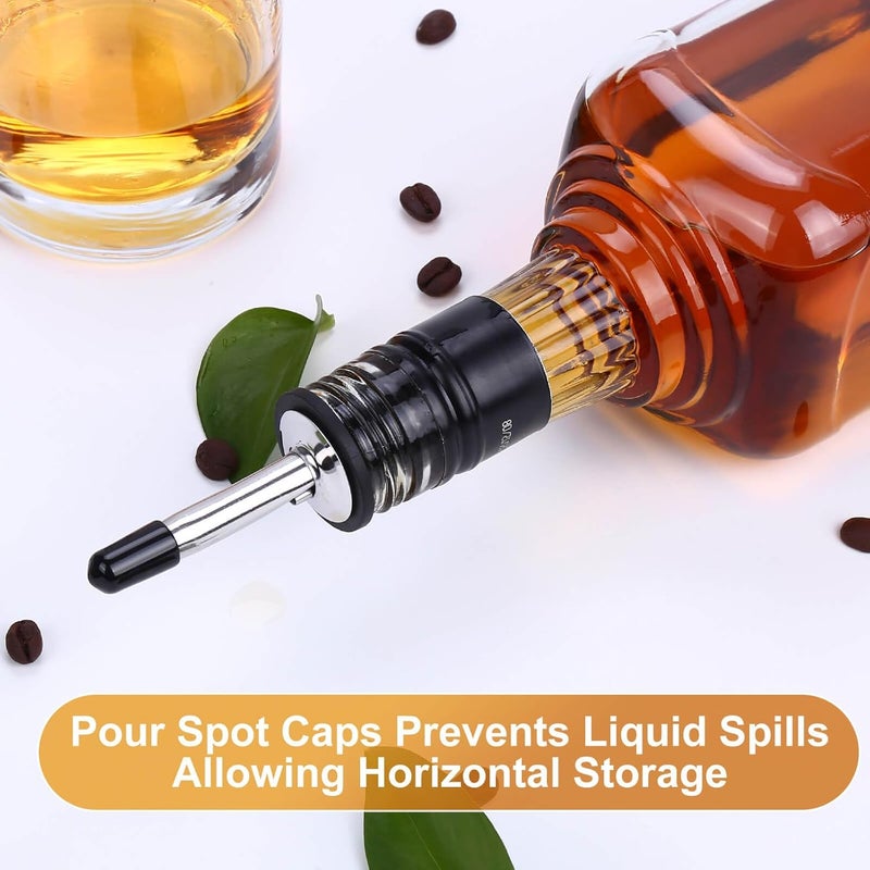 LIFSOBEUT 180PCS Pourers Dust Covers, Pour Spot Caps, Liquor Spout Covers, Olive Oil Liquor Bottle Pour Spout Cover, Black Rubber Pourer Cap,Wine Pourers Cover - Image 5
